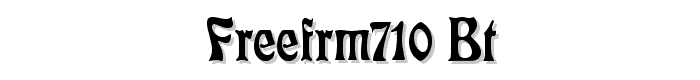 Freefrm710 BT font